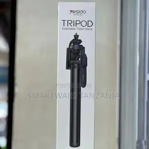 Yesido Extendable Tripod Stand Selfie Stick Bluetooth Remote Black