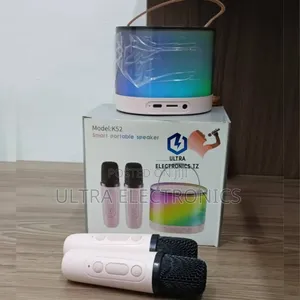 High Quality Smart Portable Karaoke Mini Bluetooth Speaker 2microphone