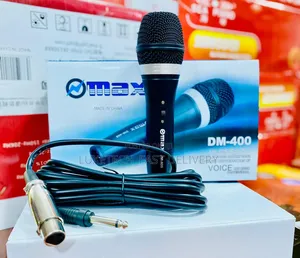 Omax Dm-400 Dynamic Wired Microphone for Clear Voice and Music