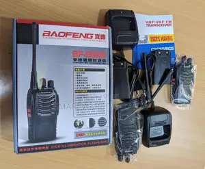 Baofeng Walkie Talkie Set Complete Kit With Chargers Accessories