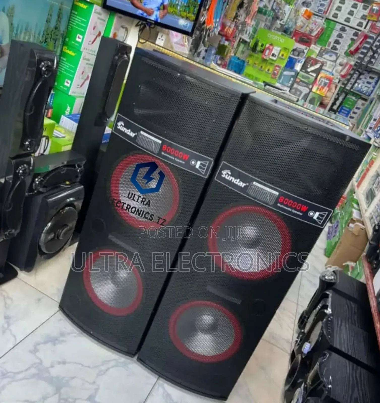 Sundar Powerful Quality Sound Speakers 80000w With Mic and Remote