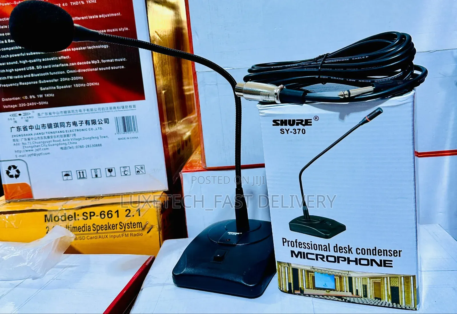 Shure Sy-370 Professional Desk Condenser Microphone for Meetings