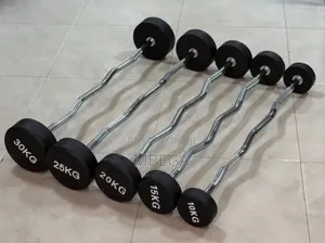 Fixed Rubber Barbell 30kg