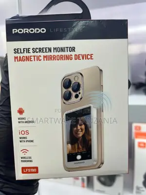 Porodo Selfie Screen Monitor Magnetic Mirroring Device Android and Ios