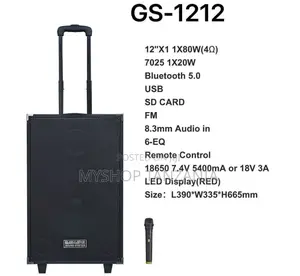 Rechargeable 100w Speaker 1212