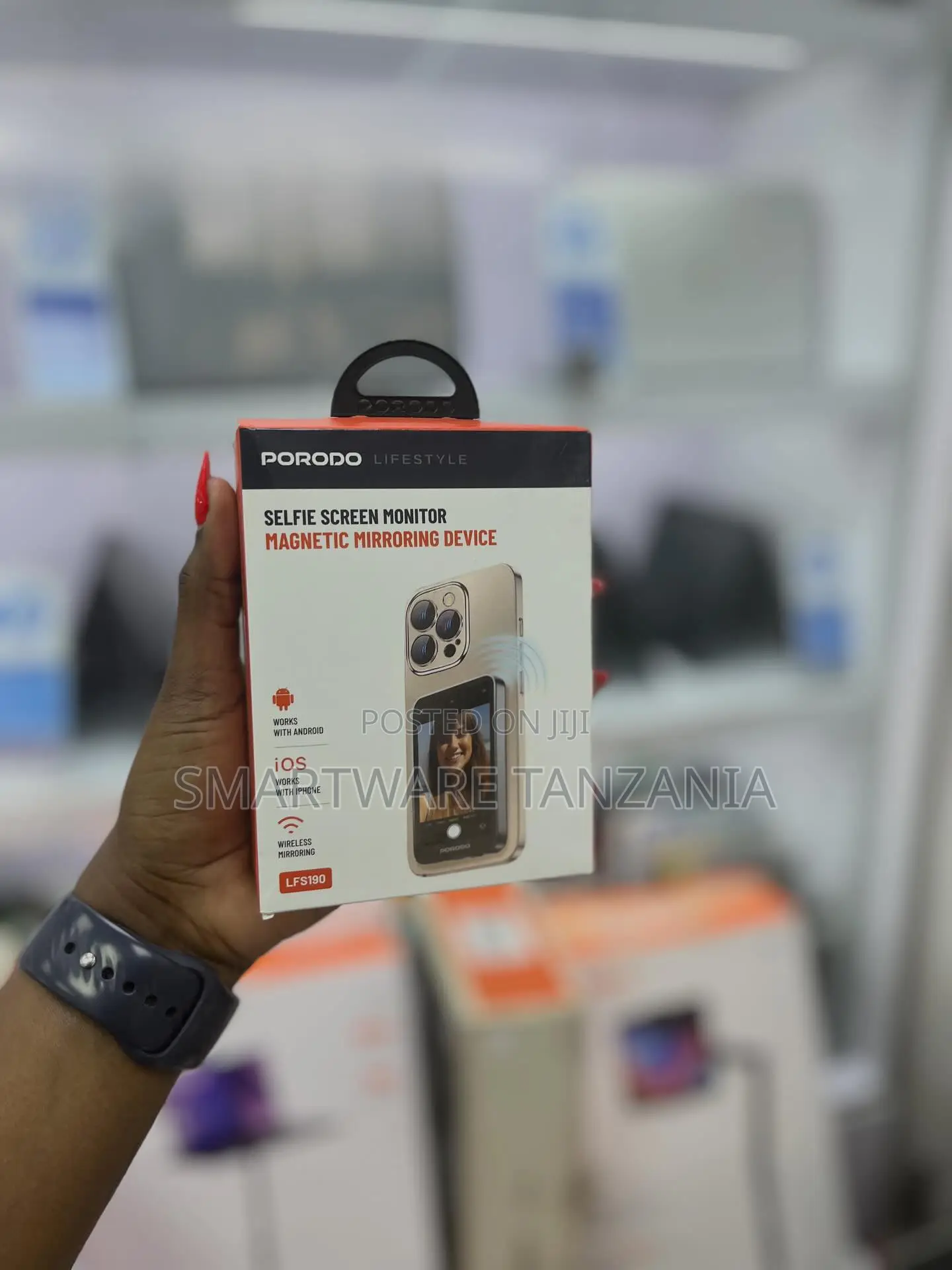 Porodo Selfie Screen Monitor Lfs190 - Wireless Mirroring Device