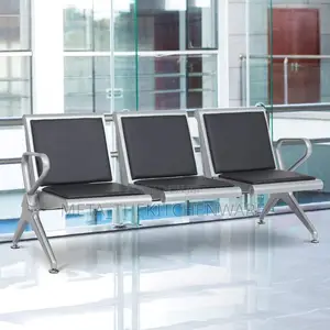 3-Seat Office Waiting Room Chairs With Pu Leather