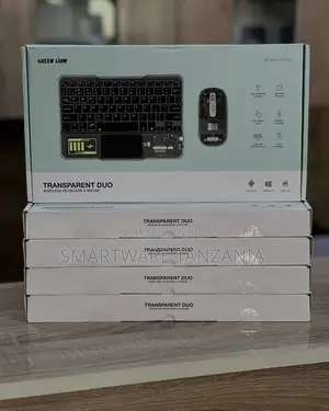 Green Lion Transparent Duo - Wireless Keyboard Mouse Combo Set