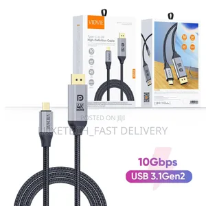 Vidvie Type-C to Displayport (Dp) High-Definition Cable 1 Meter