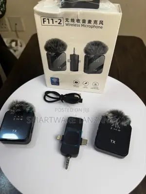 F11-2 Wireless Lavalier Microphone System for Phones and Cameras