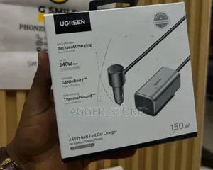 Ugreen 4ports Gan Fast Car Charger 150watts