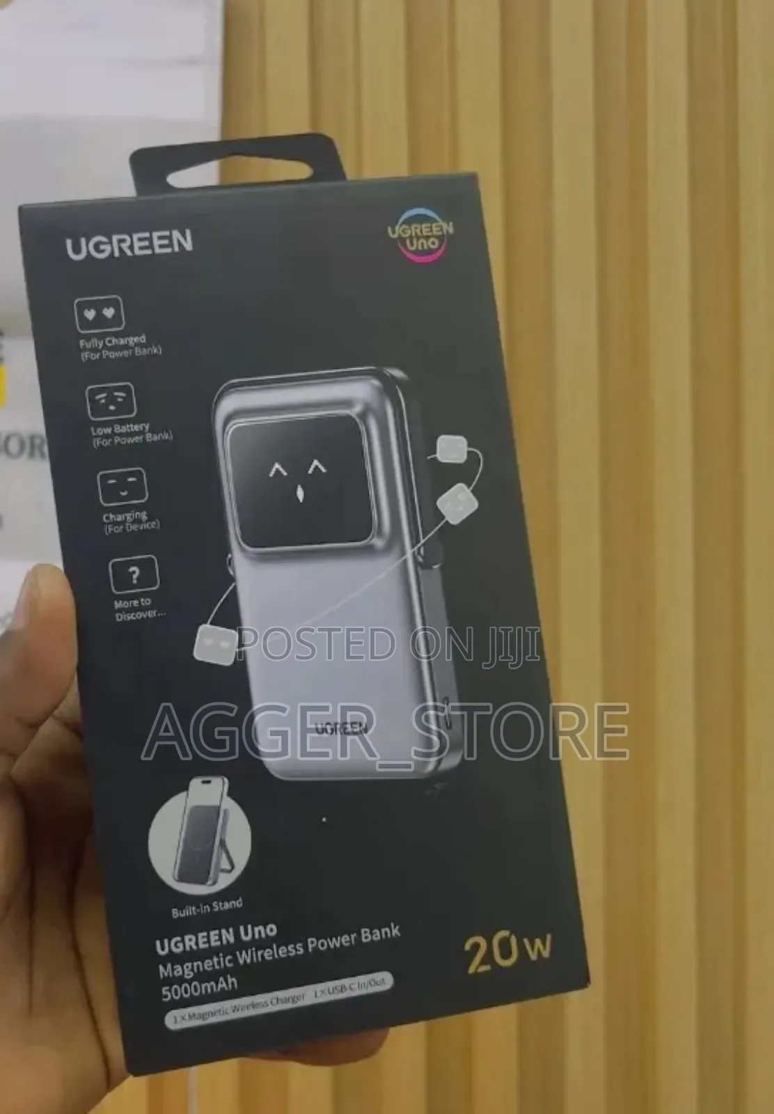 Ugreen Magnetic Wireless Powerbank 10000mah 20watts
