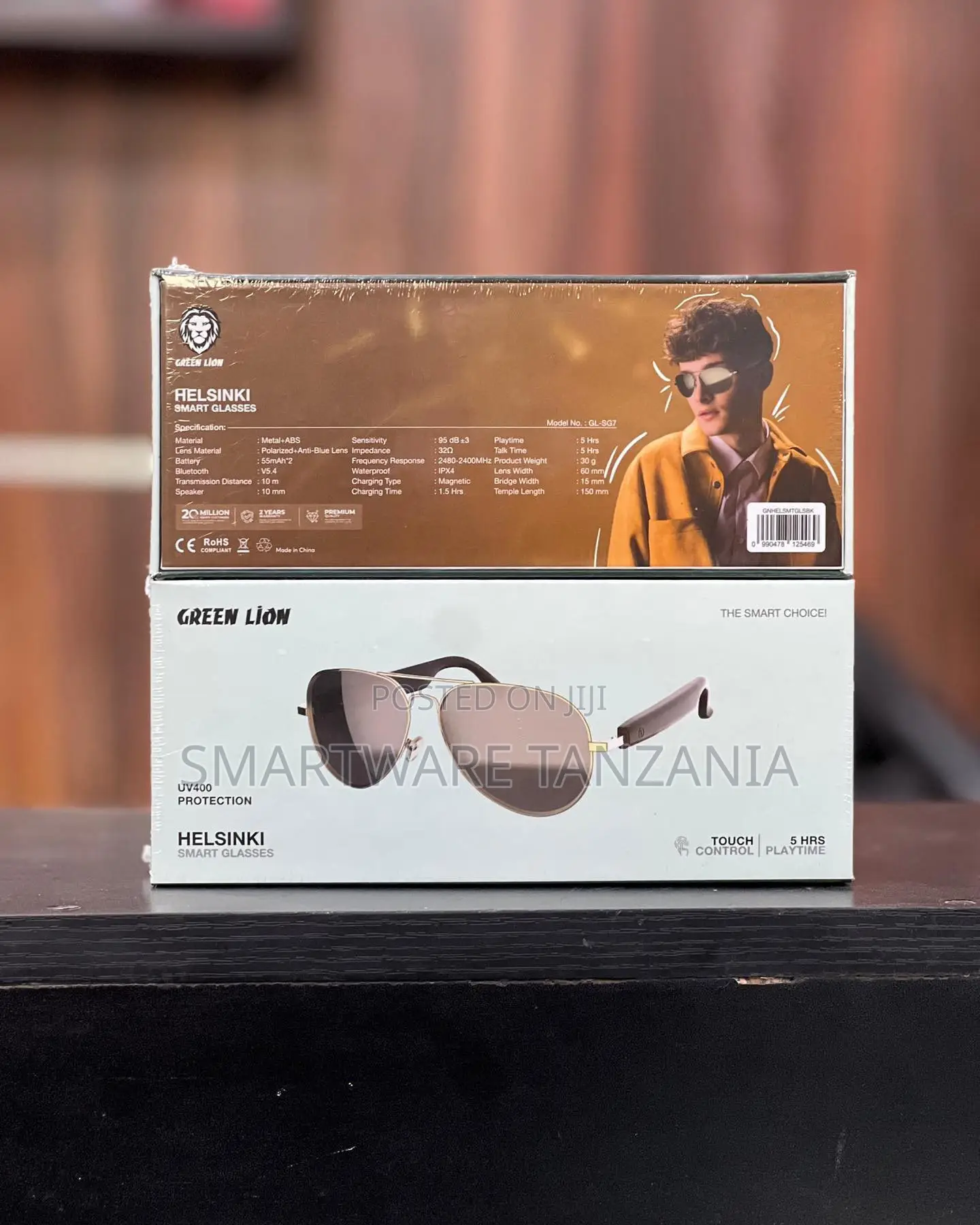 Green Lion Helsinki Aviator Smart Glasses - Uv400 5hr Battery