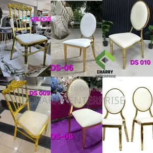 Classic and Stylish Gold-Finished Wedding and Event Chair High Quality