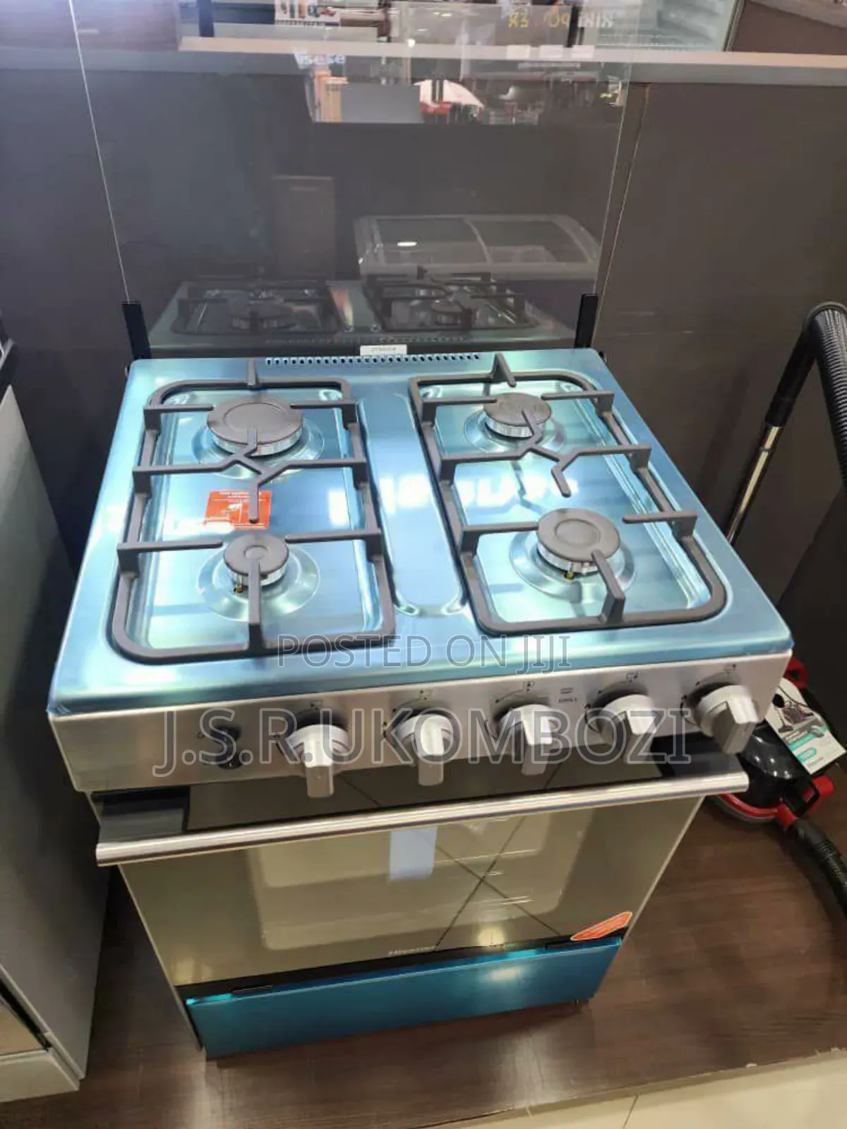 Hisense Cooker Hf631gees
3 Gas Hobs+1 Electric Plate
80l Electric Oven