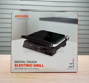 Porodo Digital Touch Electric Grill - 90-230c Dual Plate Control