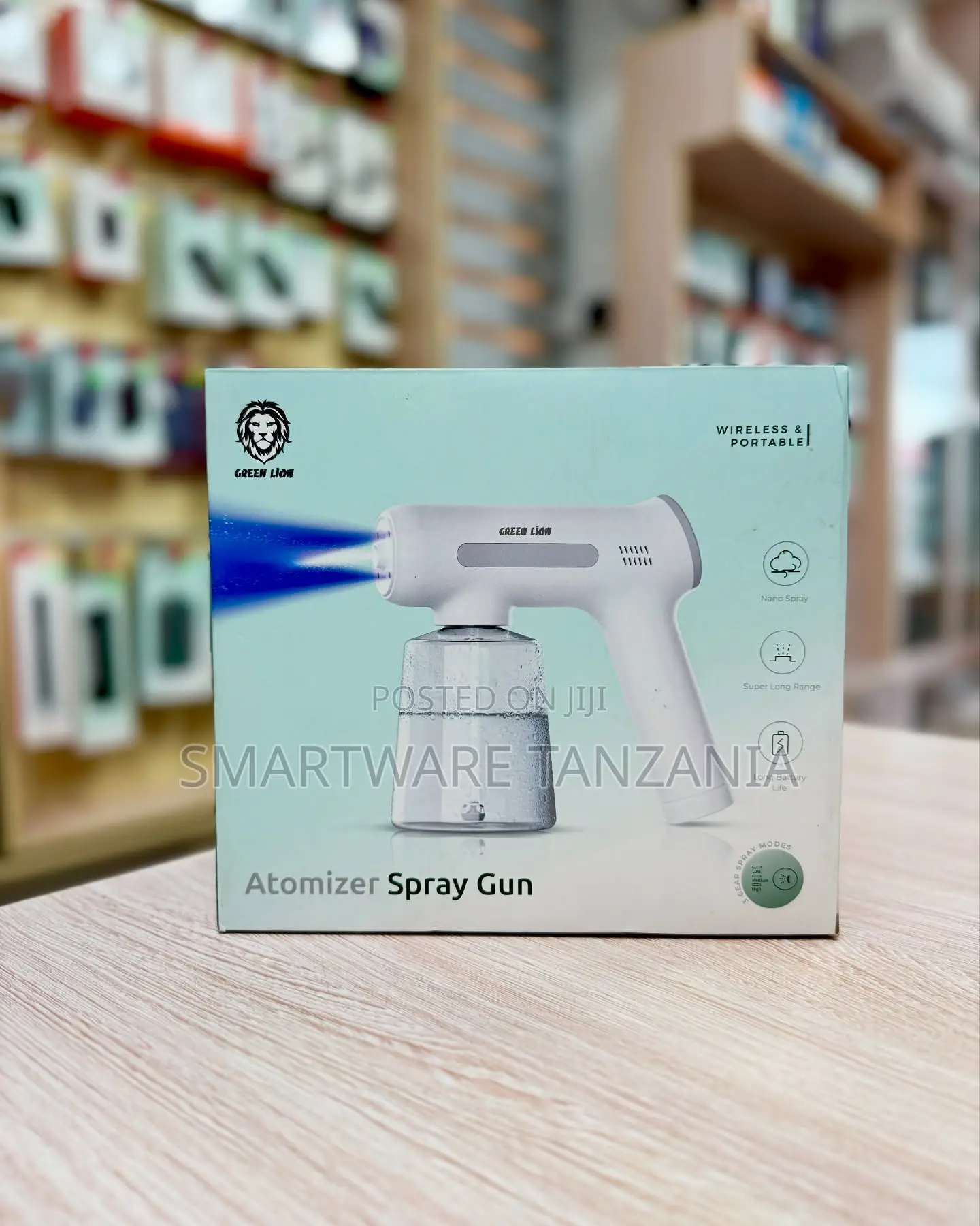 Green Lion Atomizer Spray Gun - Wireless Nano Mist Disinfectant