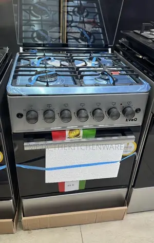 Evoq Cooker 4 Gas Burner + Electric Oven 60x60cm