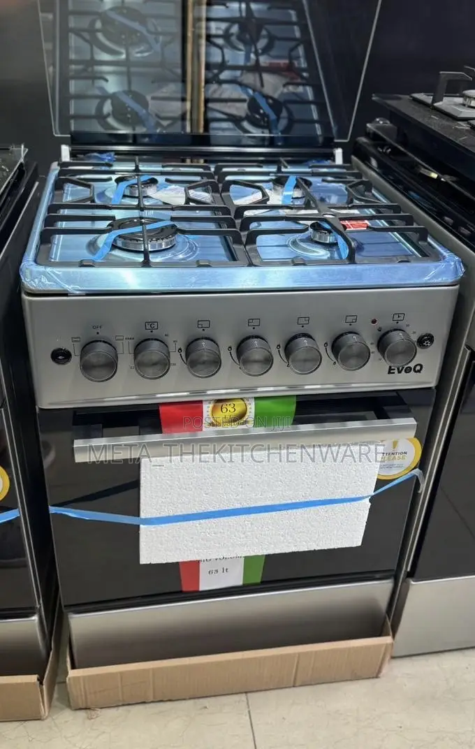 Evoq Cooker 4 Gas Burner + Electric Oven 60x60cm