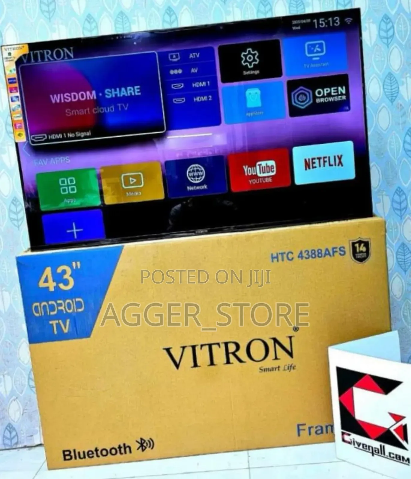 Vitron 43" Android Tv Frameless