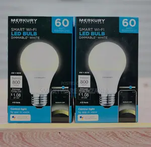 Merkury Smart Wifi Bulb 60w - Dimmable White Voice Control 800lm