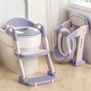 Kids Toilet Training Seat With Ladder Step Stool Purple Toddler