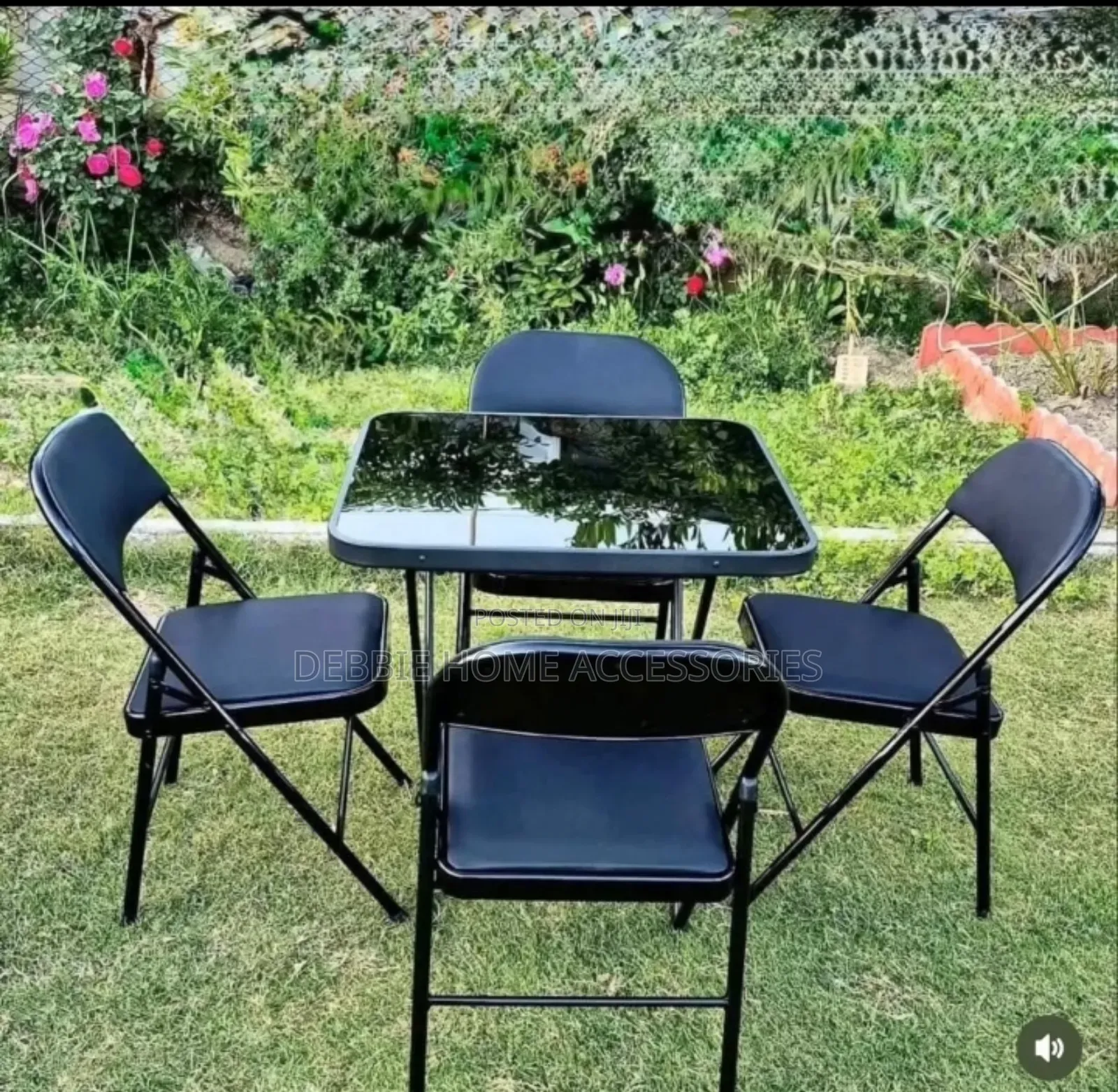 Meza Glass Top Na Viti 4 (Offer Price)