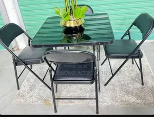Meza Glass Top Na Viti 4 (Offer Price)