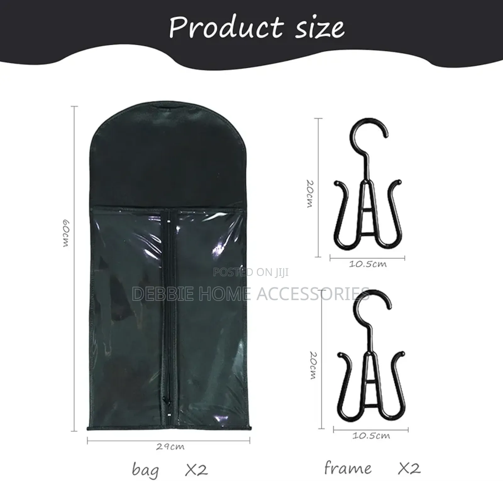 Wig Storage Bag -1pc With Hanger