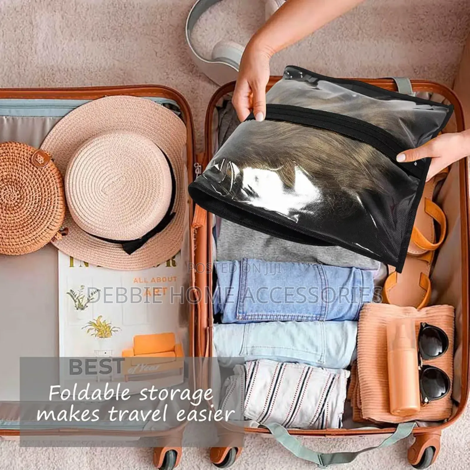 Wig Storage Bag -1pc With Hanger
