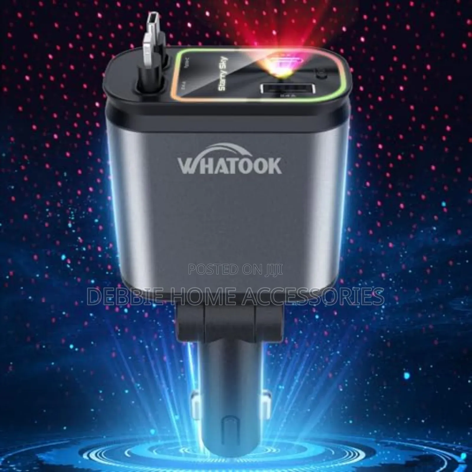 Starlight Retractable Car Charger-fast Charger