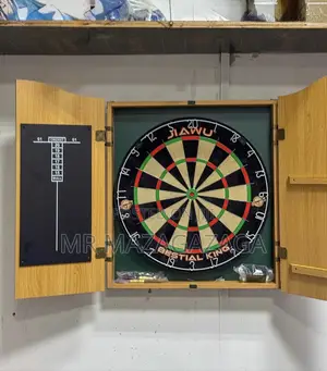 Darts Board With Cabinet