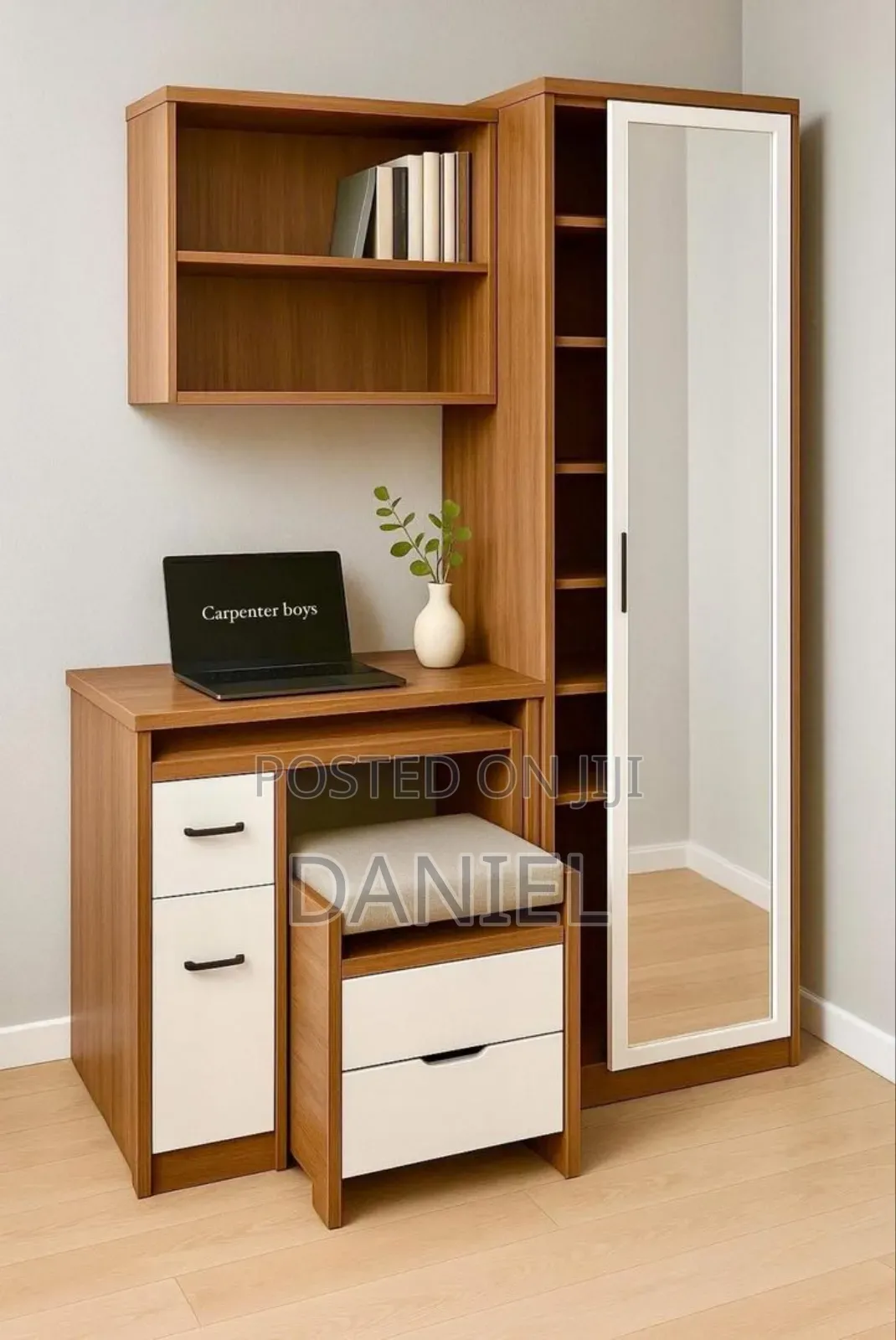 Combination Ya Kabati La Nguo Na Dressing Table