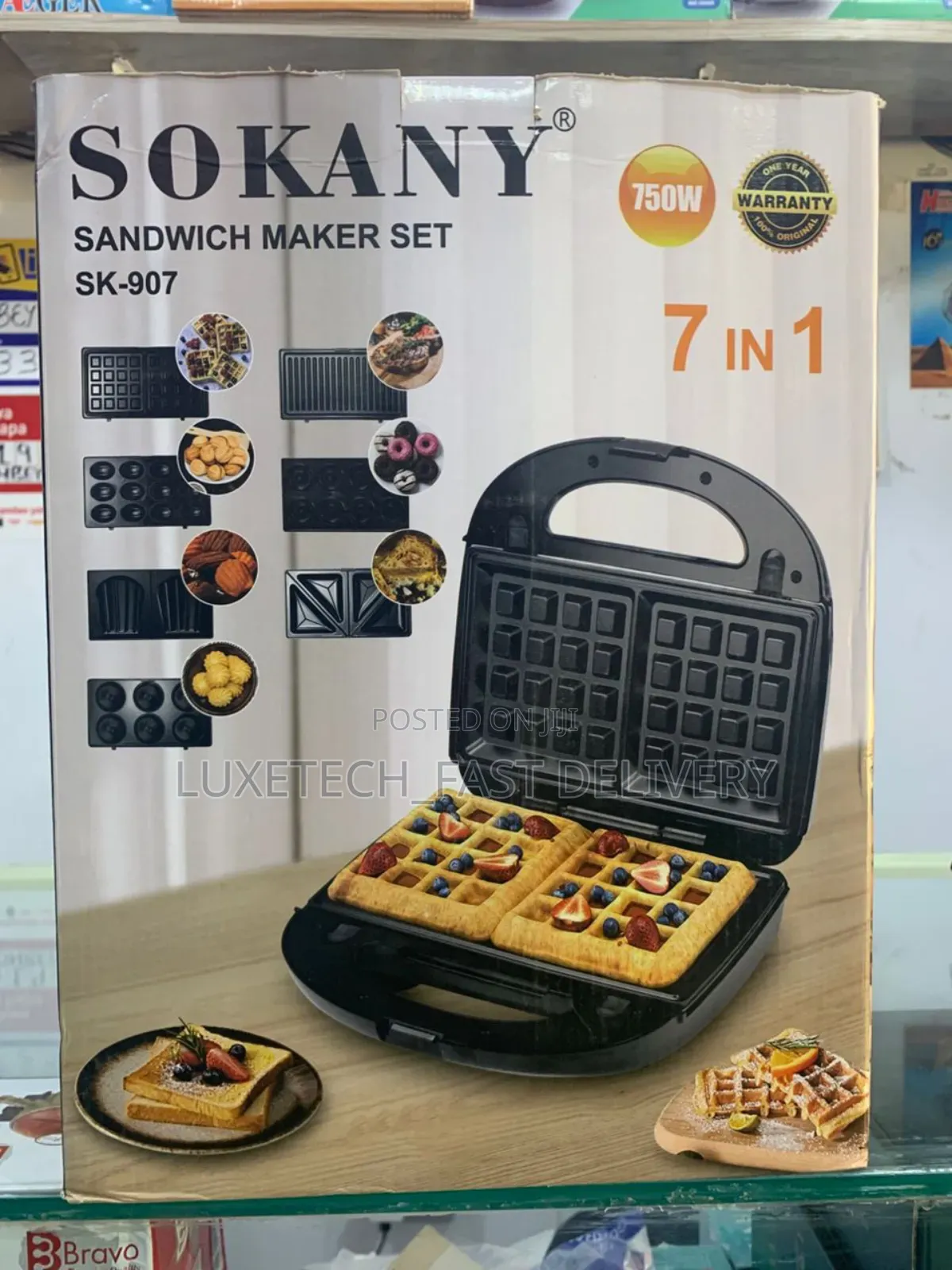 Sokany 7-in-1 Sandwich Maker Set (Model Sk-907)