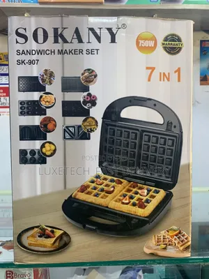 Sokany 7-in-1 Sandwich Maker Set (Model Sk-907)