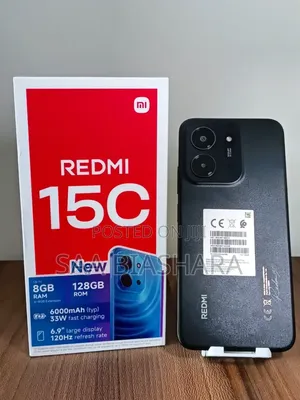New Xiaomi Redmi 15C 4G 128 GB Black