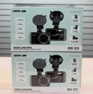 Green Lion Dash Cam Pro - Front Rear, Night Vision Camera