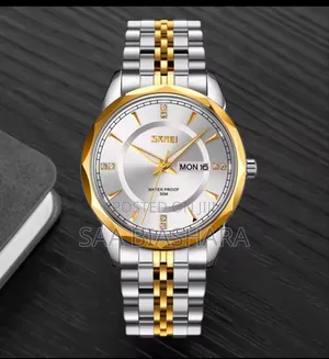 Skmei 9268 Gold and Silver
