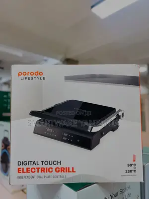 Porodo Electric Grill With Digital Touch Controls 90–230°C Dual Plates