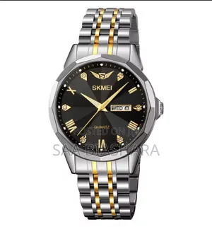 Skmei 9268 Stainless Steel Silver Gold and Black