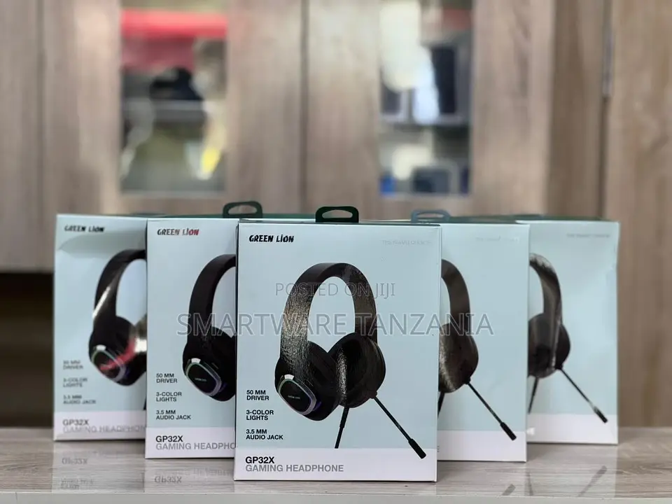 Green Lion Gp32x Gaming Headphone 50mm Driver 3-Color RGB Multi-Pack