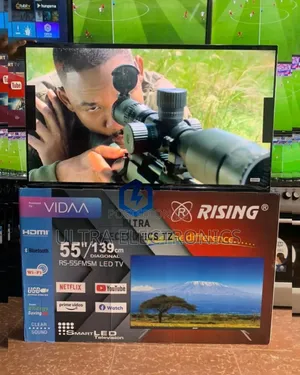 High Quality Rising Inch 55 Smart Frameless Vidaa Tv