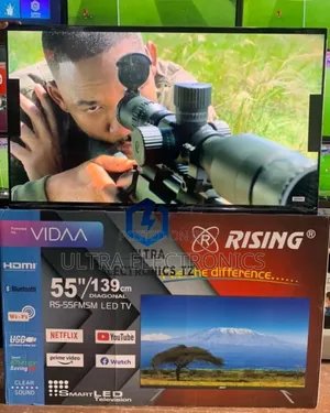 High Quality Rising Inch 55 Smart Frameless Vidaa Tv