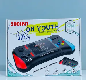Oh Youth 500-in-1 Game Console X7m 3.5 Inch Hd Retro Joystick Tv Out