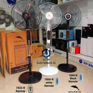 Original Dolphin Stand Fan 18" With Remote
4 Speed Control