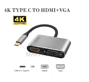 Type C to Vga+Hdmi