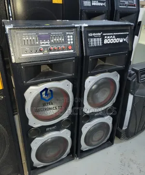 Aborder Powerful Professional Speakers Clear Sound Wireless Mic 80000w