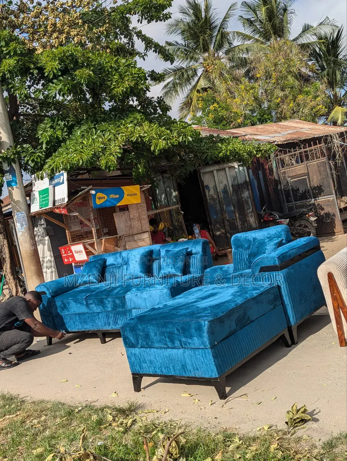 L Shape Sofa Movable Design