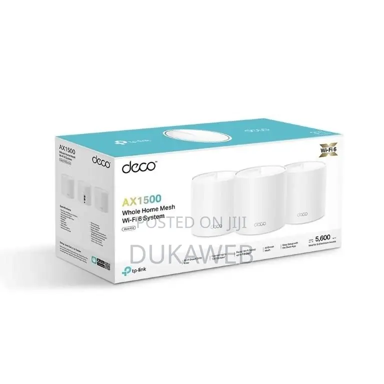 Tp-Link Decox10 Wi-Fi 6 Mesh System 3-Pack With Homeshield – Brand New