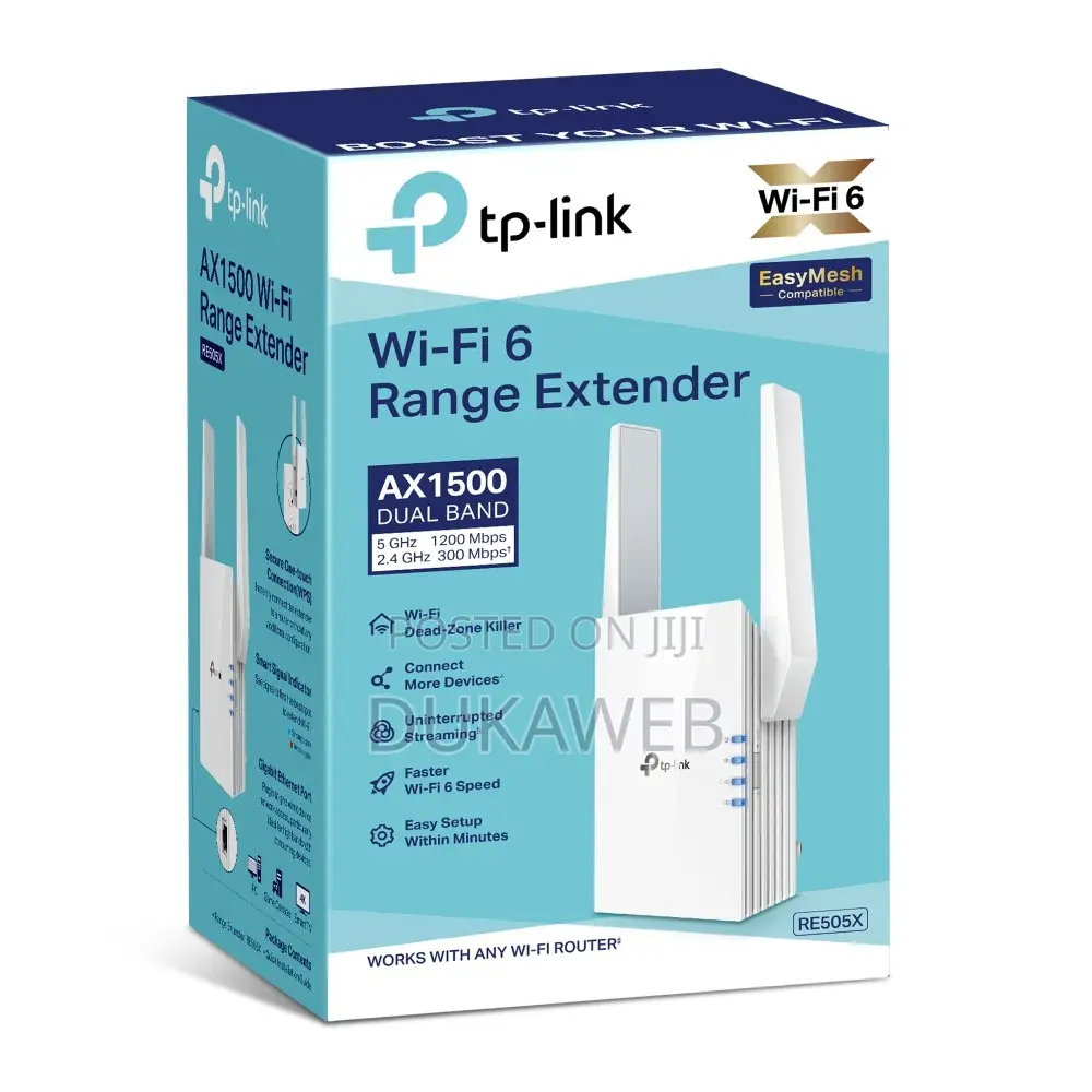 Tp-Link Re505x Ax1500 Wi-Fi 6 Range Extender – Brand New